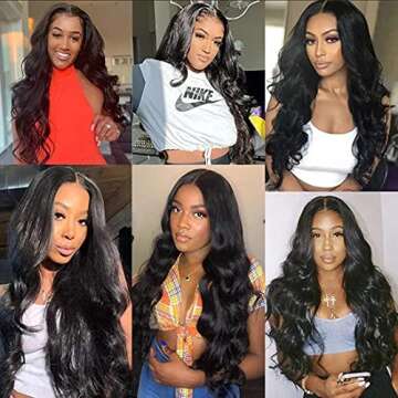 Beauty Forever 5x5 HD Lace Closure Wig Body Wave Human Hair Wigs for Women Brazilian Unprocessed Virgin Human Hair 5x5 Transparent Lace Front Wig Pre Plucked with Baby Hair 180% Density 16 Inch