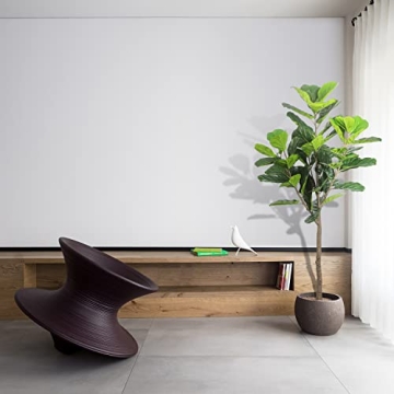 Realead Faux Fiddle Leaf Fig Tree 6 Feet - Lifelike Decor