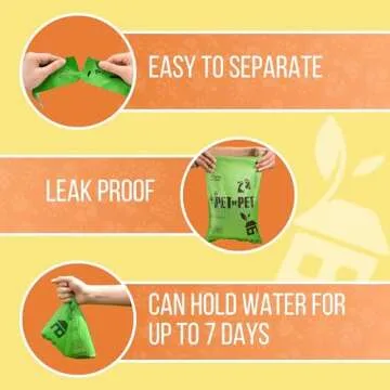 PET N PET 1080 Counts Eco-Friendly Dog Waste Bags