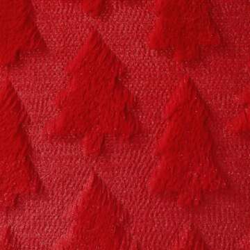 DFXSZ Christmas Tree Pillow Covers 18x18 inch Set of 2 Christmas Decoration Red Soft Plush Faux Fur Jacquard Throw Pillows for Bedroom Sofa Holiday Festivals Winter Home Decor PTK006B18