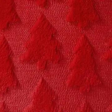 DFXSZ Christmas Tree Pillow Covers 18x18 inch Set of 2 Christmas Decoration Red Soft Plush Faux Fur Jacquard Throw Pillows for Bedroom Sofa Holiday Festivals Winter Home Decor PTK006B18