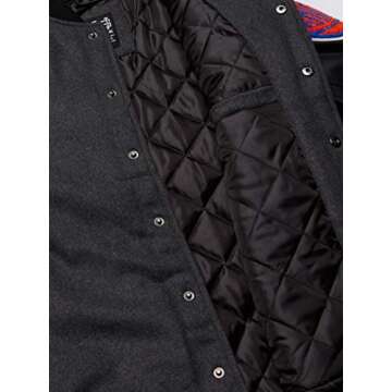 Ultra Game NBA Men's Full-Zip Classic Varsity Jacket