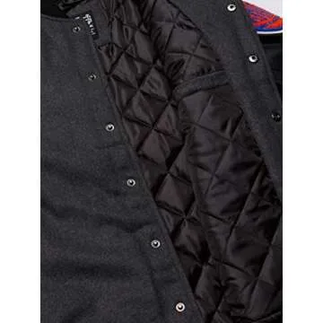 Ultra Game NBA Men's Full-Zip Classic Varsity Jacket