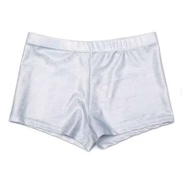 ZIZI Baby Girls' Sparkle Dance Gymnastics Shorts 4T