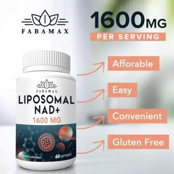 Powerful 1600 mg Liposomal NAD+ Supplement for Energy Boost