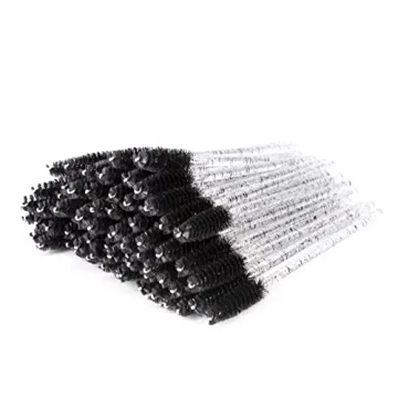 i-Laesh Crystal Mascara Sticks, Disposable Eyebrow Eyelash Brushes for Eyelash Extensions, Eyelash M...