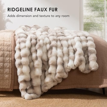 High-Quality Ridgeline Faux Rabbit Fur Throw Blanket