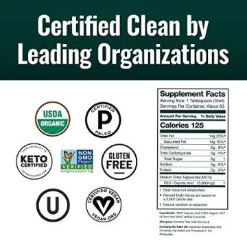 Natural Force Organic C8 MCT Oil - Premium Ketogenic Fuel