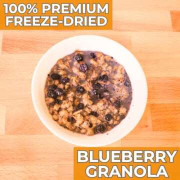 Nutristore Freeze-Dried Blueberry Granola | Emergency Survival Bulk Food Storage Meal | Perfect for ...