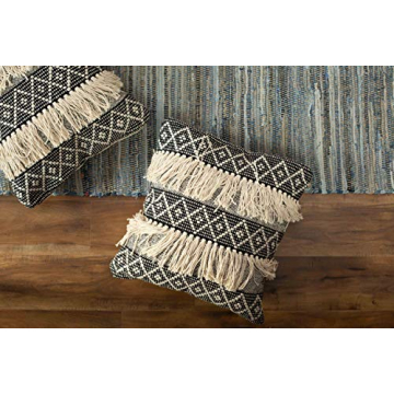Chardin Home Boho Pillow Covers - Decorative Fringe Set