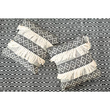 Chardin Home Boho Pillow Covers - Decorative Fringe Set