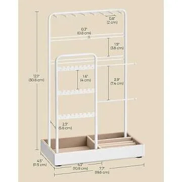 Elegant SONGMICS Jewelry Organizer for Easy Access and Storage