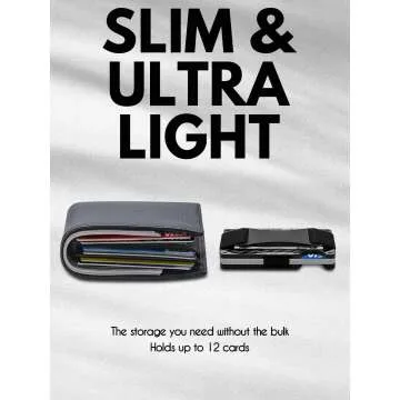 Slim Minimalist RFID Wallet for Men - MOSIYEEF