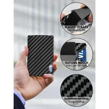 Slim Minimalist RFID Wallet for Men - MOSIYEEF