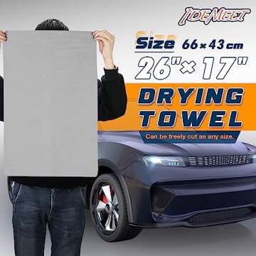 Premium Shammy Towels for Cars - Super Absorbent 2 Pack