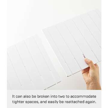 YAMAZAKI home 4956 Purse Organizer/Bag Divider for Closet Shelf, One Size, White