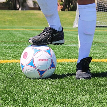 GoSports Premier Soccer Ball with Pump for Young Athletes