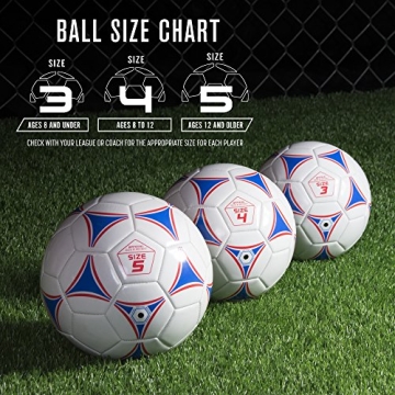 GoSports Premier Soccer Ball with Pump for Young Athletes