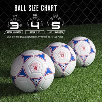 GoSports Premier Soccer Ball with Pump for Young Athletes