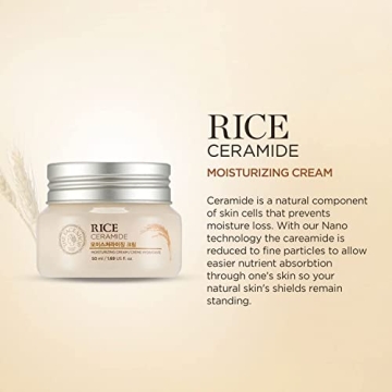 Rice Ceramide Moisturizing Cream for Hydrated, Bright Skin