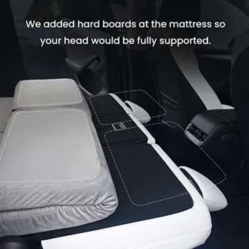 Havnby Camping Mattress for Tesla Model Y/X CertiPUR Memory Foam Mattress, Storage Bag & Sheet Provided, Portable, Space Saver, in Car Sleeping, Twin Size