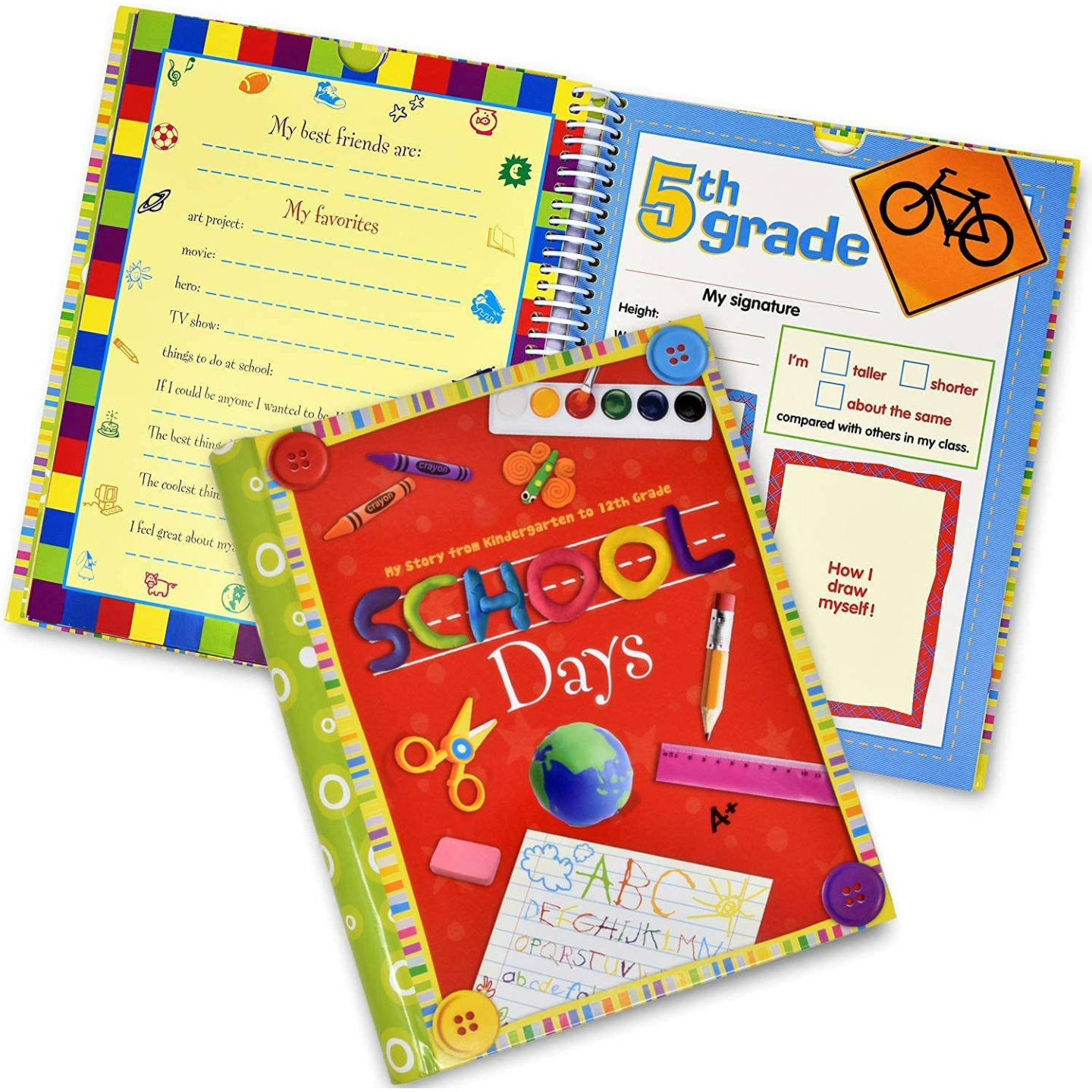 Memory Book Album for Kids - School Years Keepsake