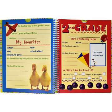 Memory Book Album for Kids - School Years Keepsake