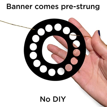 Casino Themed Glitter Banner for Parties and Events