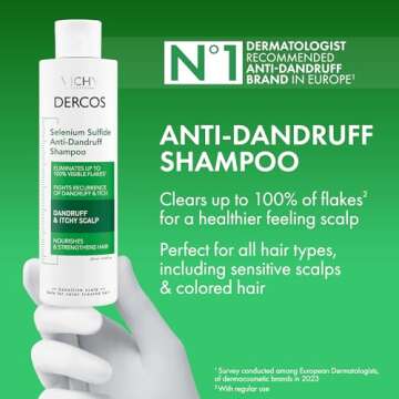 Dercos Selenium Sulfide Anti Dandruff Shampoo, Eliminates Flakes & Fights Recurring Dandruff & Itchy...