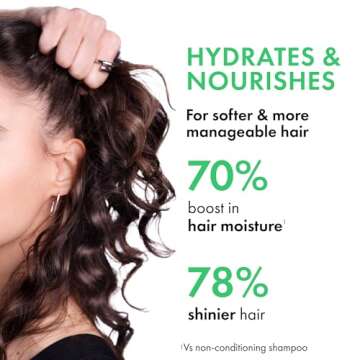 Dercos Selenium Sulfide Anti Dandruff Shampoo, Eliminates Flakes & Fights Recurring Dandruff & Itchy Scalp, Color Safe Shampoo, 2X Less Breakage, Suitable For All Hair Types, 6.76 Fl. Oz.