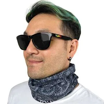 Paisley Face Mask for UV Protection and Versatile Wear