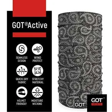 Paisley Face Mask for UV Protection and Versatile Wear