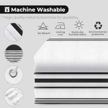 Stylish Seasonwood Shower Curtain with Tassels and Quality Fabric