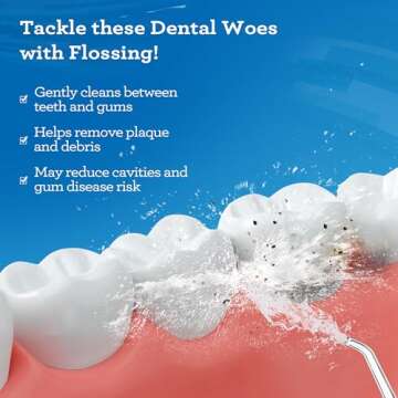 GuruNanda Oil Pulling (8 Fl Oz)-100% Pure Blend of Coconut with Essential Oils & Advanced Dental Water Flosser 2.0 - Cordless & Portable