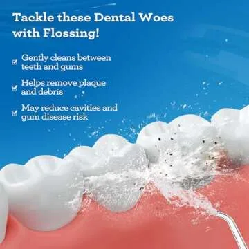 GuruNanda Oil Pulling (8 Fl Oz)-100% Pure Blend of Coconut with Essential Oils & Advanced Dental Water Flosser 2.0 - Cordless & Portable