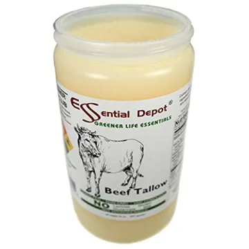 Grass-Fed Beef Tallow 1 Quart Non-GMO Keto Friendly 32 oz