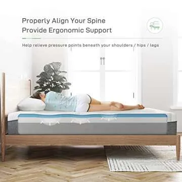 Novilla 10-Inch Gel Memory Foam Mattress for Cool Sleep