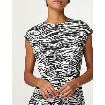 Amazon Brand - Truth & Fable Women's Midi Satin Bodycon Dress