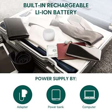 Babelio White Noise Sound Machine for Adults Kids Baby, Mini, 15 Non-looping Sounds, Timer, Memory Function, Easy to Pocket and Travel White 2 Pack