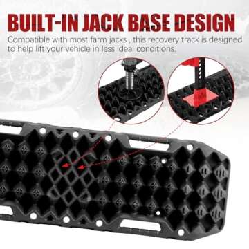 BUNKER INDUST Off-Road Traction Boards with Jack Base for Vehicle Recovery