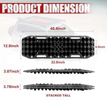 BUNKER INDUST Off-Road Traction Boards with Jack Base