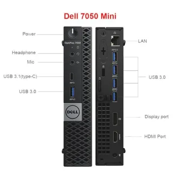 Dell Optiplex 7050 Mini PC with Intel i7 and Windows 11 Pro