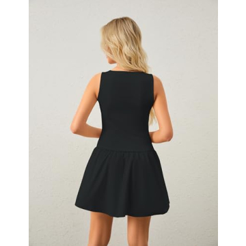 Ymejia Flowy Mini Tank Dress for Stylish Summer Wear