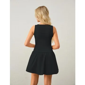 Ymejia Flowy Mini Tank Dress for Stylish Summer Wear