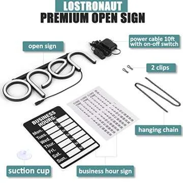 LED Neon Open Sign Light for Business and Shops
