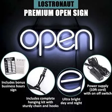 LED Neon Open Sign Light for Business and Shops