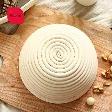 ABeauty 7 Inch Round Proofing Basket Banneton Small Brotform Sourdough Bread Bowls for Baking