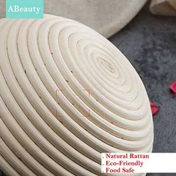 ABeauty 7 Inch Round Proofing Basket Banneton Small Brotform Sourdough Bread Bowls for Baking