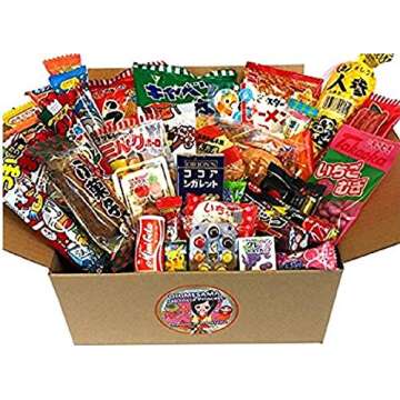 Japanese Snack Assortment 35 pcs of 27 types Full of"DAGASHI", OHIMESAMA Snack Selection (M)