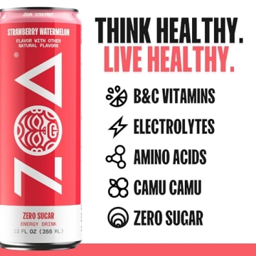 ZOA Zero Sugar Energy Drinks for Vital Energy Boost